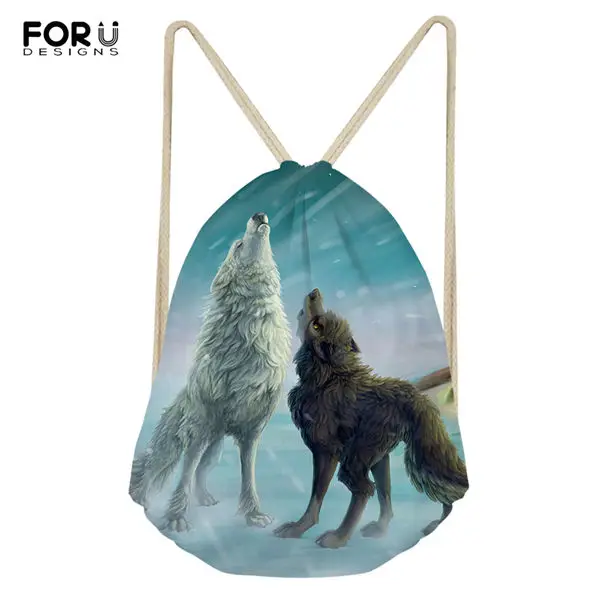 FORUDESIGNS/женские сумки для путешествий с рисунком "Fantasy Wolf"; мужская обувь с карманами; дизайнерский рюкзак для путешествий с изображением животных из мультфильма для мальчиков - Цвет: CDWX3780Z3