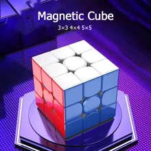 Plus récent 2021 QiYi M Magnétique 3x3x3 Cube Magique ensemble M 3x3 Magico Cubo Cube Magnétique 3*3 4*4 5*5 Vitesse Puzzle Jouets pour Enfants