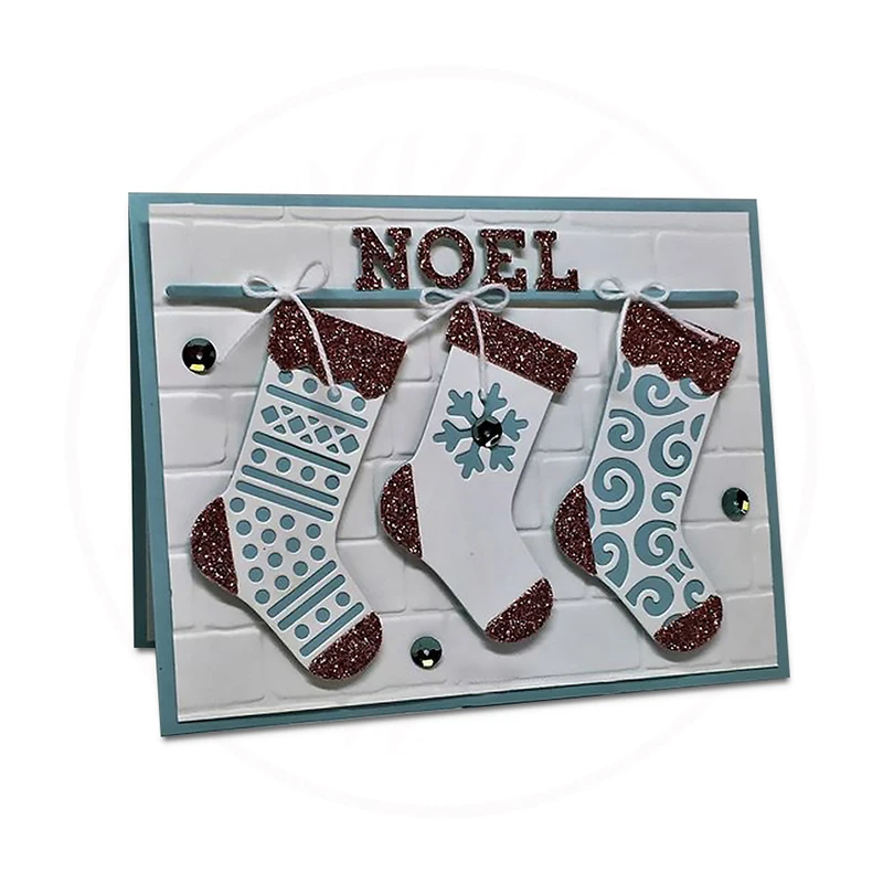 

New Arrival 17Pcs/lot Christmas Stockings Metal Cutting Dies Embossing Stencil Scrapbooking Template Punch Crafts