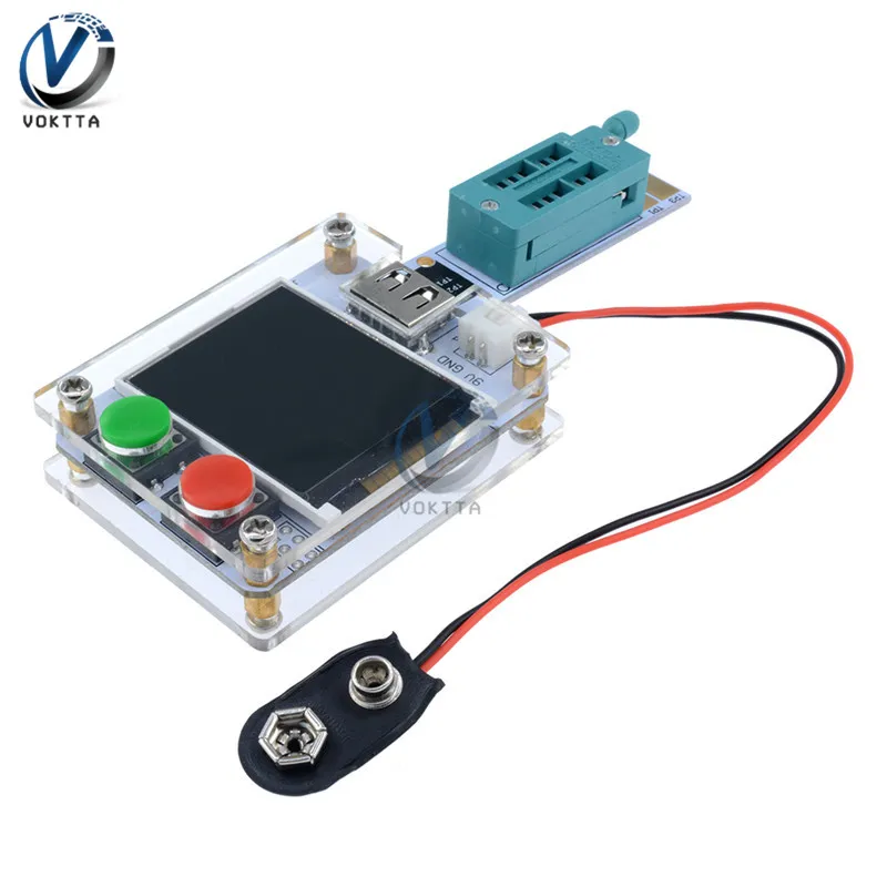 MK-328P цифровой Транзистор тестер многофункциональный ATmega328 ЖК-диод емкость цифровой Транзистор тестер
