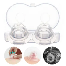 Nipple-Corrector Clear-Case Breastfeeding-Supplies Soft-Silicone Suction with for Inverted