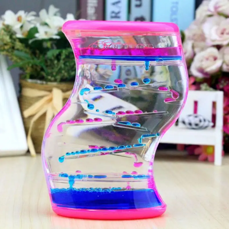 Z выход жидкость движение Bubbler песочные часы плавающие масло украшение дома