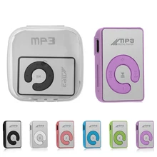Лидер продаж Мини Размер зеркальная клипса USB цифровой Mp3 музыкальный медиаплеер Поддержка 1-8 Гб SD TF карта шесть цветов дополнительно