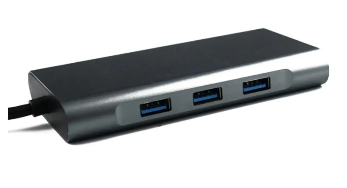 USB 3,1 type-C концентратор к HDMI адаптер VGA LAN 4K USB C концентратор с 3,5 мм Jack концентратор USB 3,0 TF SD ридер слот PD для MacBook Pro/Air