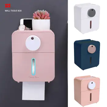 

Toilet Tissue Box Toilet Free Punch Wall-mounted Toilet Paper Holder Creative Waterproof Drawer Storage Rack