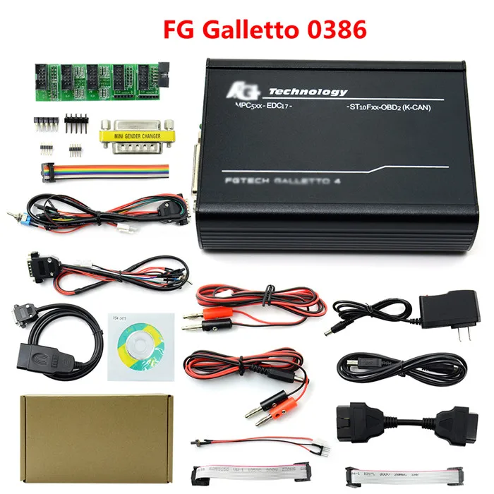 FG tech 0386 Fgtech Galletto 4 Master V54 Fg-tech 2 Galletto V54 поддержка функции BDM без ограничений obd2 авто светодиодный Матрица для режима отладки для центрального блока системы электропитания чип Тюнинг инструмент - Цвет: FG tech 0386