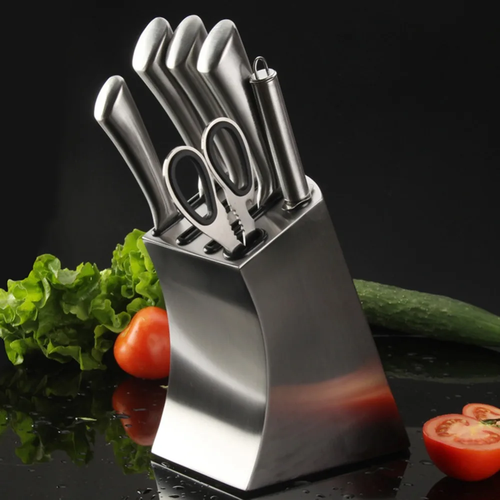 Подставка для кухонных ножей держатель для нарезки ножа многофункциональная стойка для хранения ножей блок кухонная утварь инструмент