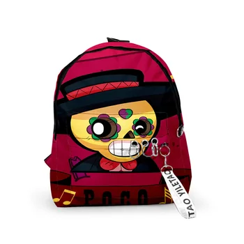 

Kids Bag Shooting Game Leon 3d Print School Bag Children Kids Boys Girls Crow Backpack Sweatshirt BIBI Outerwear Student Bag