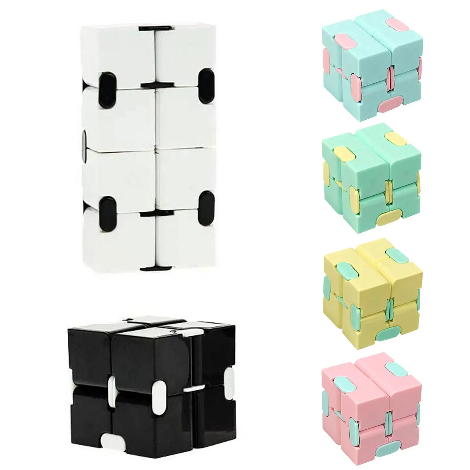 Fidget Toys Infinity Cube Puzzle Sensory Toy Children's Fingertips Decompress Portable Lightweight Magic Square Antistress