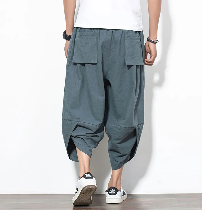 Maxi 5XL Men's Cotton Beach Shorts New Fashion Summer Casual Hip Hop Vintage High Waist Cotton Breathable Soft Loose Short Pants