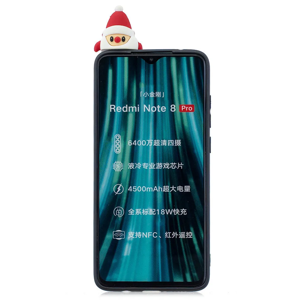 Чехол с рождественским оленем и лосем для Xiao mi Red mi Note 6 7 8 Pro S2 K20 mi A1 A2 Pocophone F1 CC9 CC9e мультяшный Новогодний подарок чехол из ТПУ