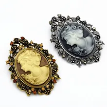 Низкая цена от производителя-красивая брошь в виде головы, ретро Европейская и американская модная брошь