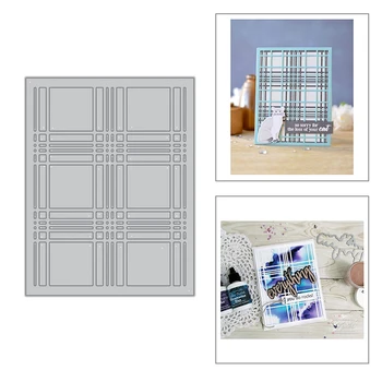 

2020 New Hot Rectangle Metal Cutting Dies Frame Stencils and Scrapbooking For Foil Die Cut Card Making Crafts Molds No Stamp