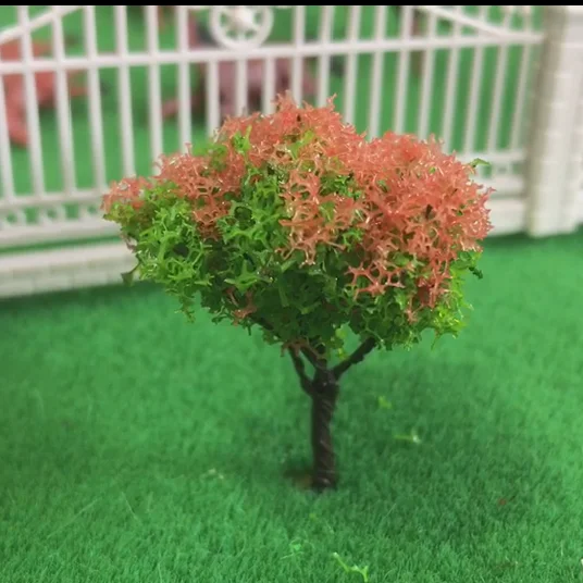3cm 10pcs Мини модель дерево 3 см 6 см Дерево из проводов для моделей макет модель дизайн - Цвет: 3cm 10pcs