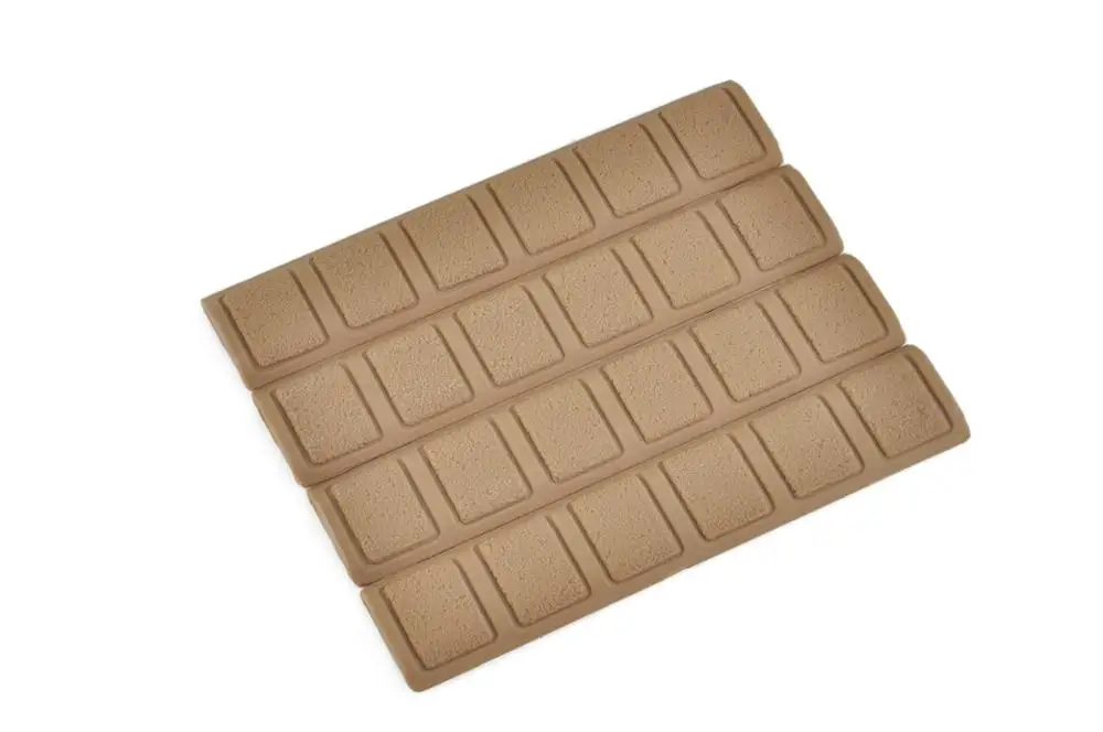 Высокое качество 4 шт. тактические KeyMod резиновая Мягкая рельсовая накладка Keymod