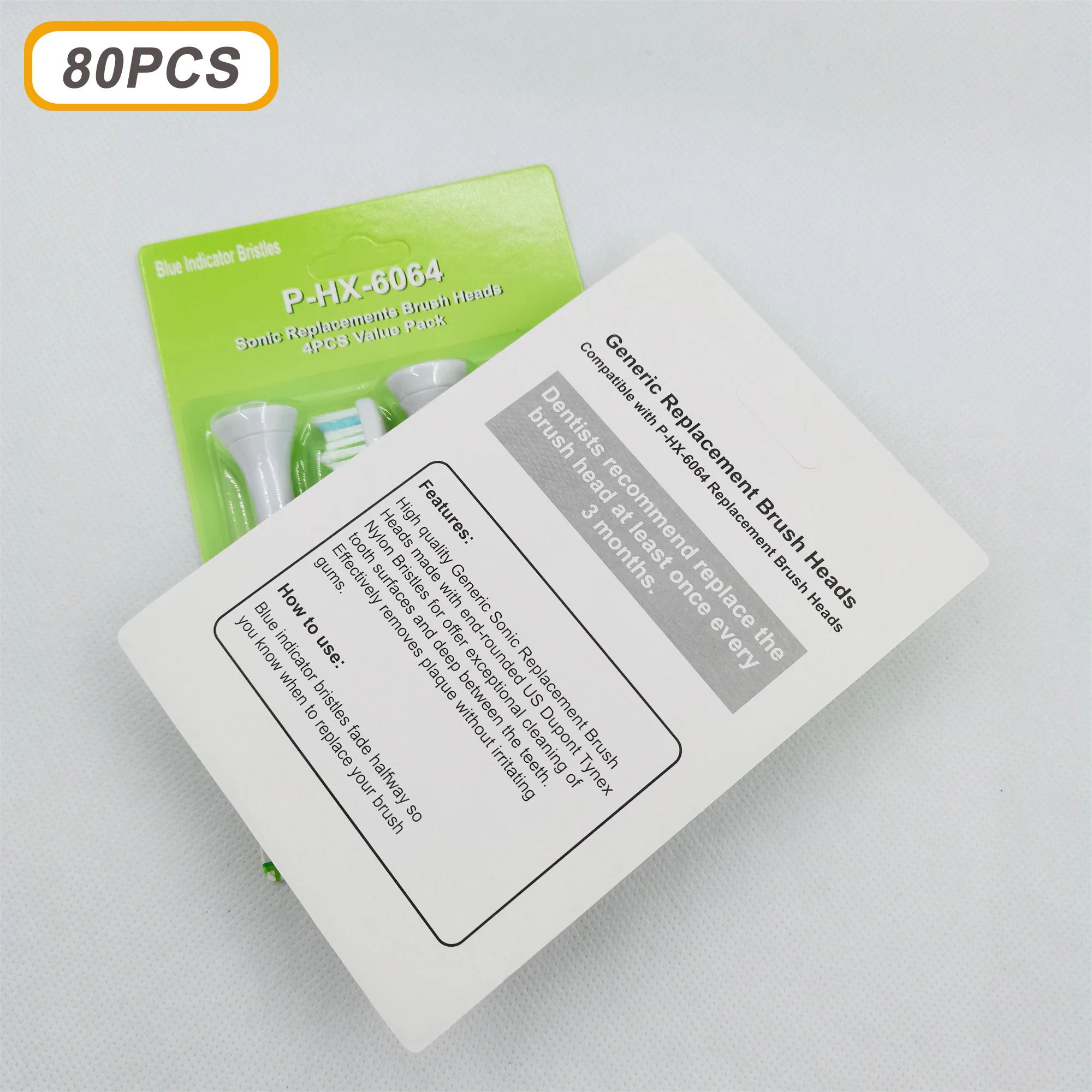 Новые сменные головки для зубной щетки 80 шт. HX6064 PH Soni care Flex Care Diamond Clean HX6902 HX6930 HX9340 HX6950 HX6710|Насадки зубных щеток|