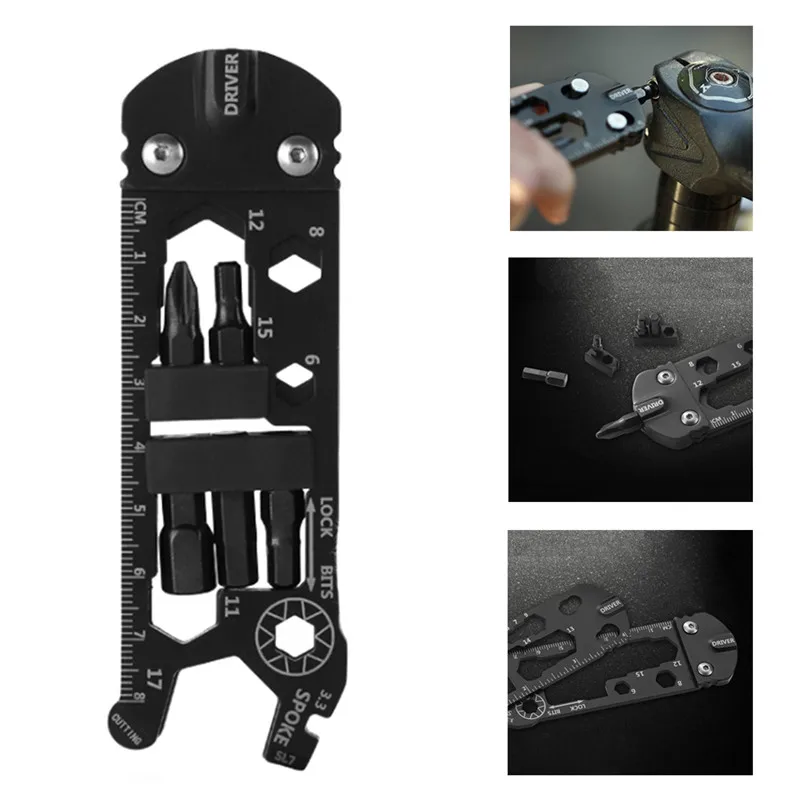 

16 In 1 Multi-functional Wrench Portable Mini EDC Gadget bicycle Repair Tool Outdoor Camping cycling Equipment new