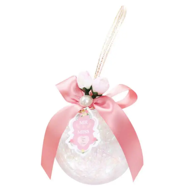 Fillable Ornaments Ball Classic Transparent Candy Boxes Wedding Gift Box Birthday Anniversary Favor Spherical Candy Tins - Цвет: KR0904P2