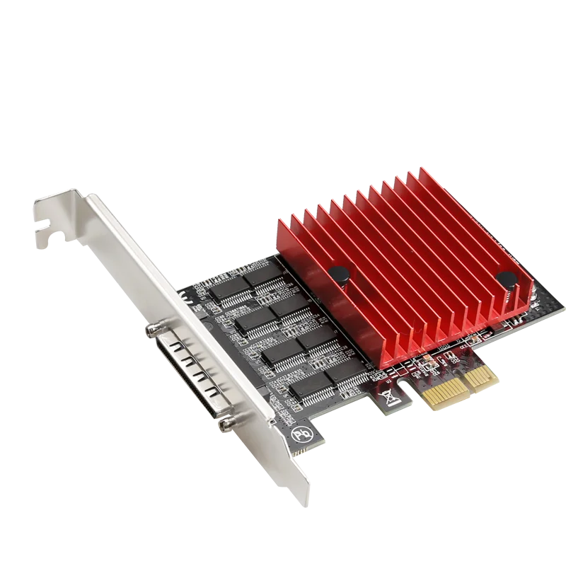 Cartão de Série com Ventilador para Fora Pci-express para 8 Portas Cabo Asix Mcs9900 Chipset Pcie Alta Velocidade Rs-232 920kb Rs232 Db9
