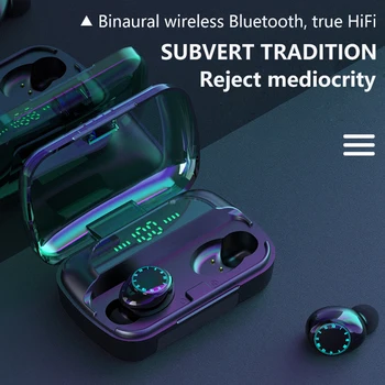 

Sapling F9-9 TWS True Wireless Binaural Mini Bluetooth Earphone IPX7 Waterpoof LED Bluetooth Can Summon Smart Assistant / Siri