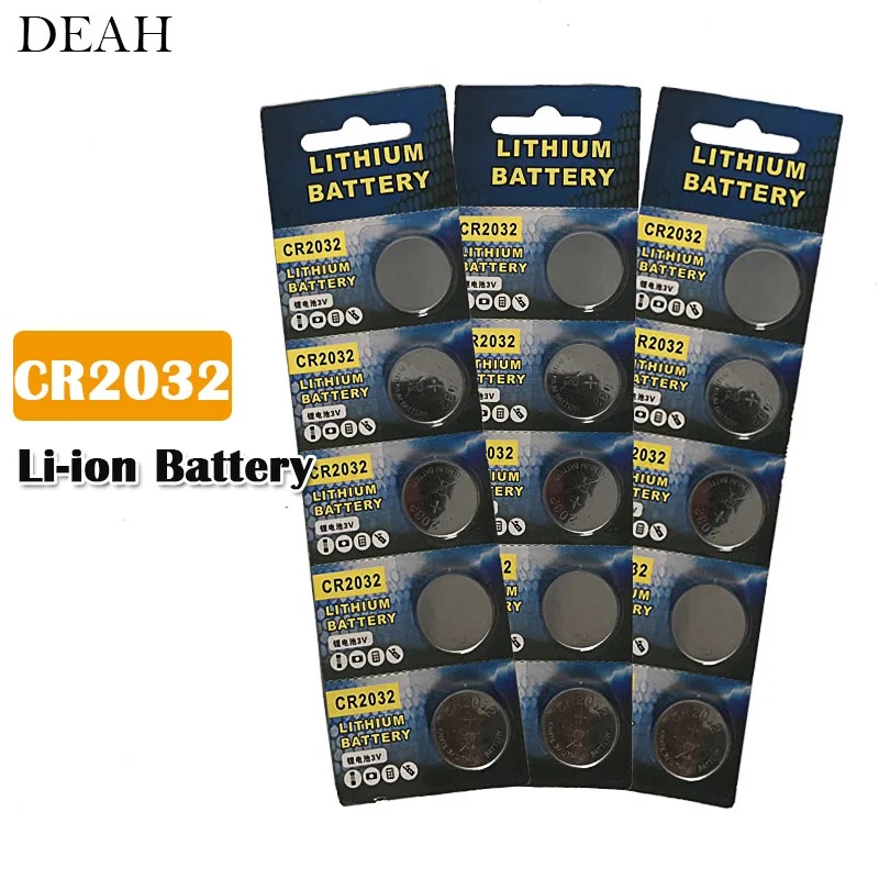 Литий ионный кнопочный Аккумулятор для монет CR2032 CR 2032 3V ECR2032 DL2032 BR2032 пульта