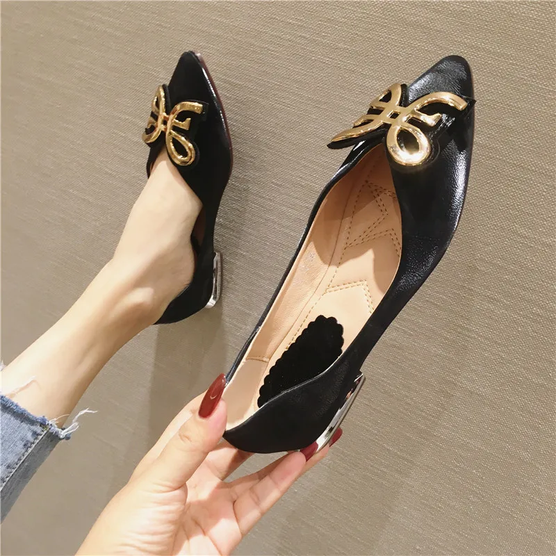 New Arrivals Fashion Ladies Flats Women Shoes Bow-knot Comfortable Pointed Toe Flat Shoes Woman Green Casual Boat Shoes