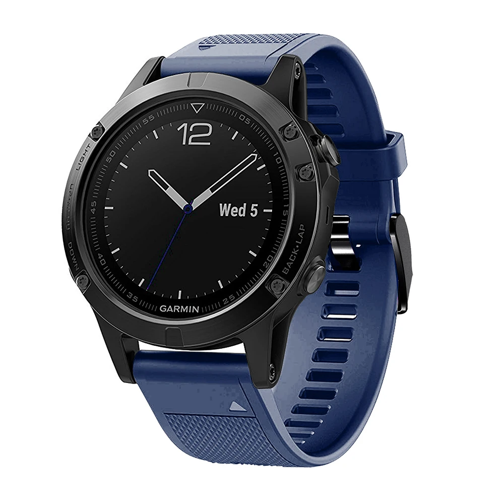 26 22 20 мм ремешок для garmin fenix 5 5X 5S Plus 3 3HR часы Quick fit Силиконовый Easyfit наручные часы ремешок для garmin fenix 5x5 5S