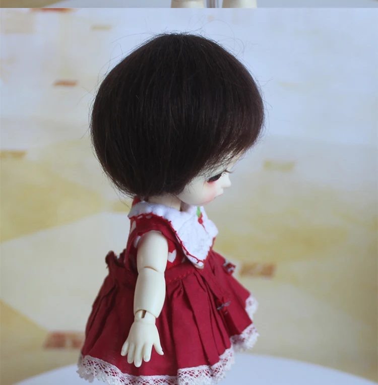 1/8 bjd jd Кукла короткие парики мохер материал для 5-6 дюймов окружность головы куклы ob11 куклы парики для куклы аксессуары игрушки
