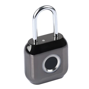 

USB Charging Keyless Zinc Alloy Drawer Padlock Luggage Quick Unlock Anti Theft Small Travel Safety Smart Fingerprint Door Lock