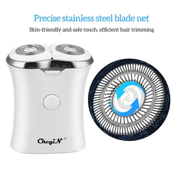 

USB Rechargeable Beard Washable 4D Floating Stainless Steel Blade Shaver Razor Trimmer Shaving Machine Barbeador Beard Razor