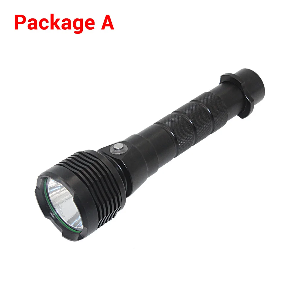 Package A Uranusfire XHP50 светодиодный фонарик для дайвинга водонепроницаемый 100 м подводный фонарь для дайвинга 26650 XHP50 2500 люмен фонарик - Испускаемый цвет: Package A