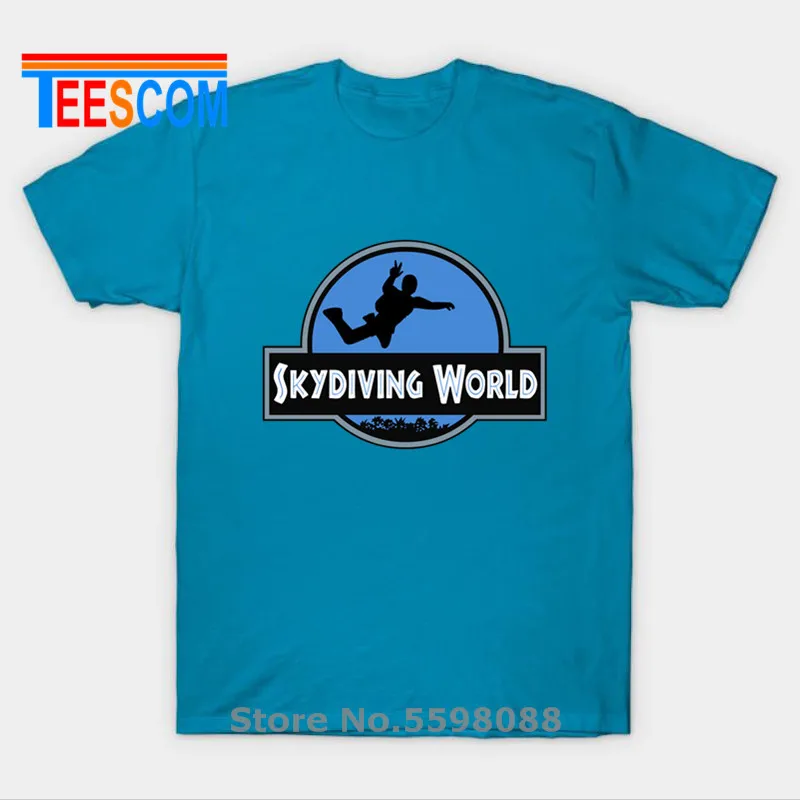 Jurassic Design Skydiving T Shirt Fashion Men Skydiving World T-Shirt Funny Skydiver Gift Tshirt Uomo Summer Trend Brand Abbigliamento