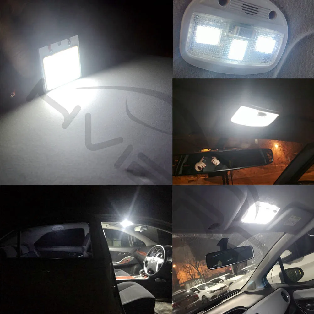Hviero C5W Cob 48 SMD chip White Reading Lamp led T10 Car Led parking Bulb Auto Interior Panel Light Festoon license plate lights