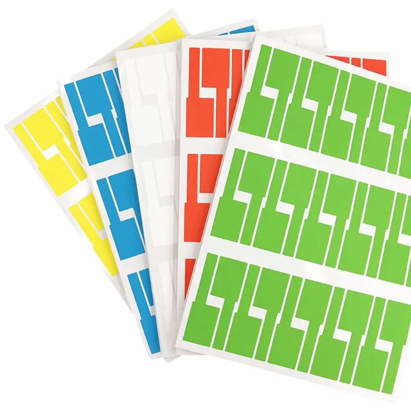1 Sheet Cable Labels Sticker Waterproof Identification Tags Self-adhesive Cable Tie Sticker Labels