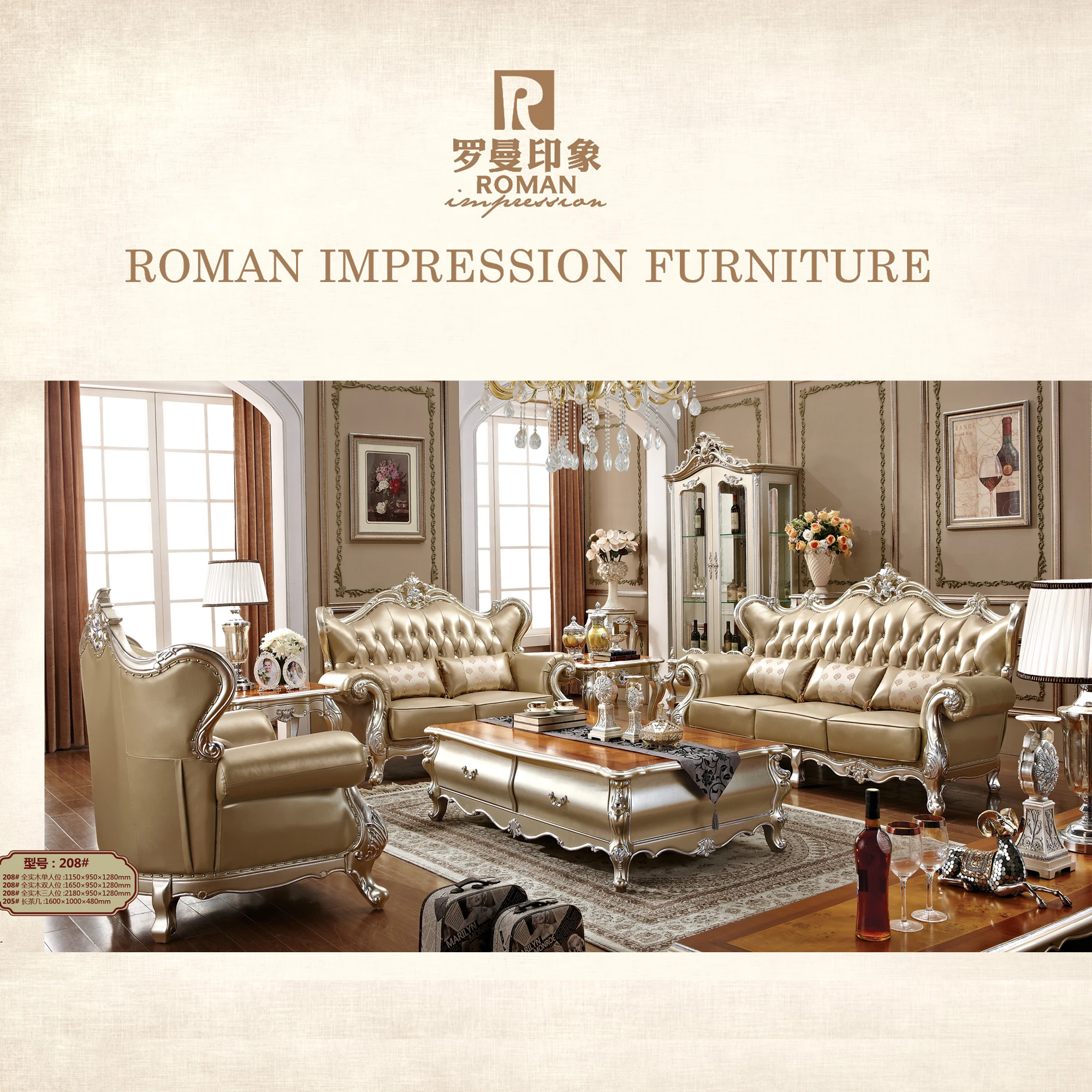 Romantis Royal Eropa Ruang Tamu Klasik Interior Vintage Champagne Romantis Royal Eropa Ruang Tamu Klasik Interior Vintage Champagne