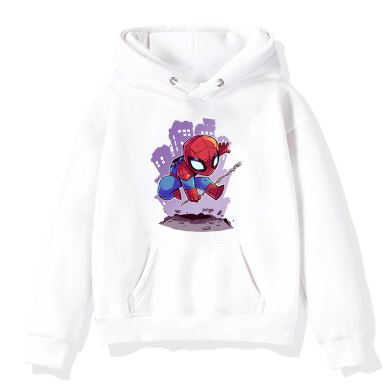 Hoodies 6 Пижамный комплект с рисунком «Человека-паука, одежда для девочек и мальчиков, кофта с капюшоном, верхняя одежда с рисунком супермена с принтом «человек с капюшоном для девочек и футболки на мальчиков детская одежда для От 2 до 14 лет - Цвет: Hoodies 6