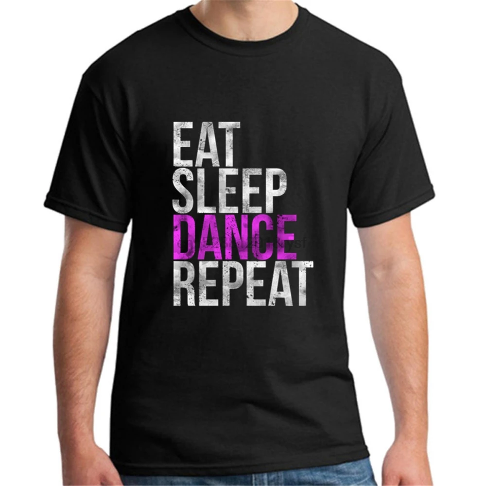 Забавная футболка с надписью Eat Sleep Dance Repeat youngster новая брендовая одежда 2020 мужские
