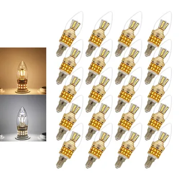 

Led Bulb 9W Retro Edison Light Bulb E14 Led Non-dimmable Lamp C35 E14 Led Candle Bulb For Indoor Lighting 20pcs