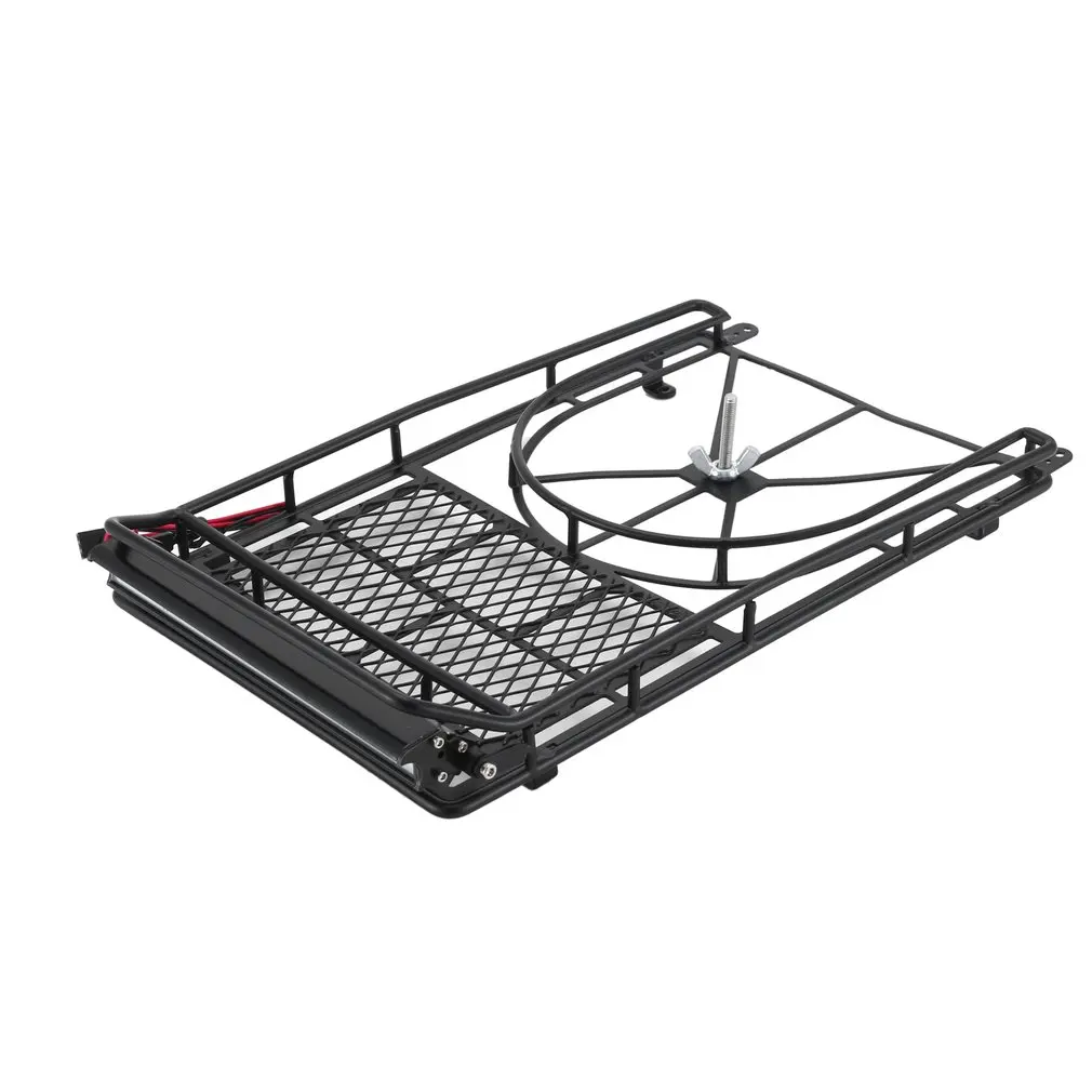 Luggage Carrier Roof Rack With LED Light Bar For TRX4 SCX10 RC4WD GEN8 Axial III Fine Workmanship | Игрушки и хобби