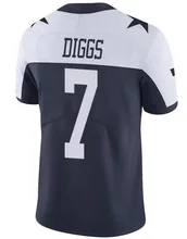 Custom Embroidery For Men Women Kid Youth Trevon Diggs New Navy Blue American Football Jersey