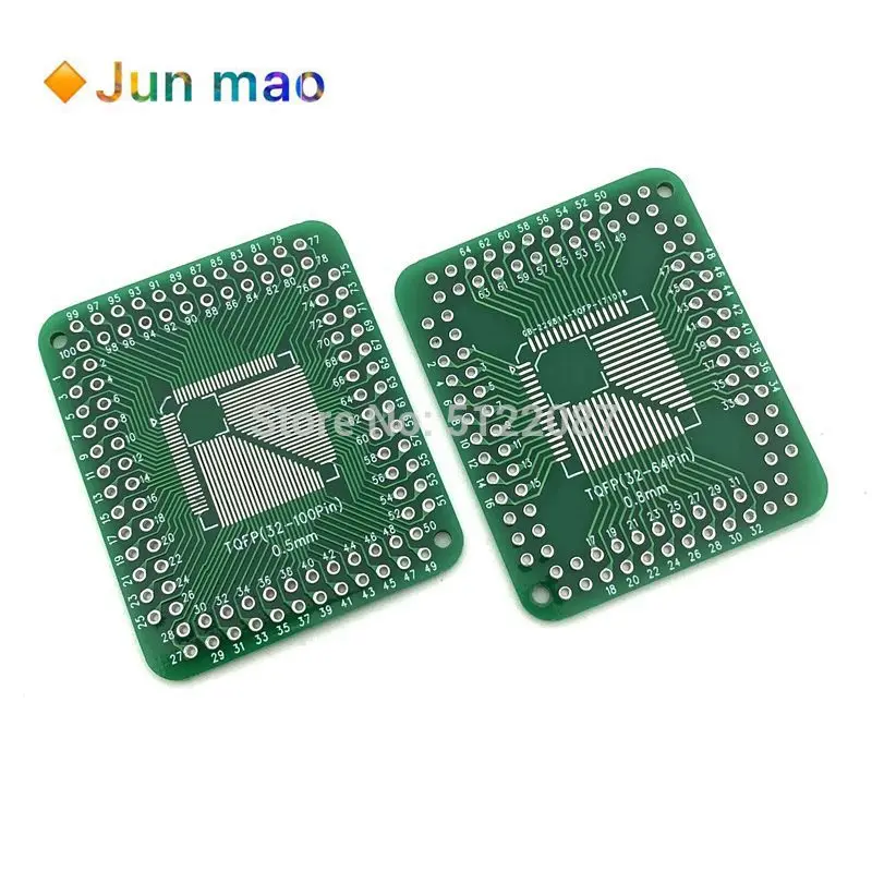 5 шт. QFP/FQFP/LQFP TQFP32/TQFP44/TQFP64/TQFP80 TQFP100 0,5 мм 0,8 мм IC адаптер гнездо/IC Разъем Адаптера платы PCB