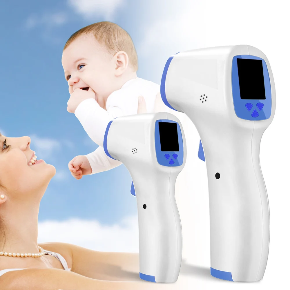 

us stock Ear Forehead Thermometer Non Contact Infrared Thermometer Body Temperature Fever Digital Measure Tool for Baby Adult