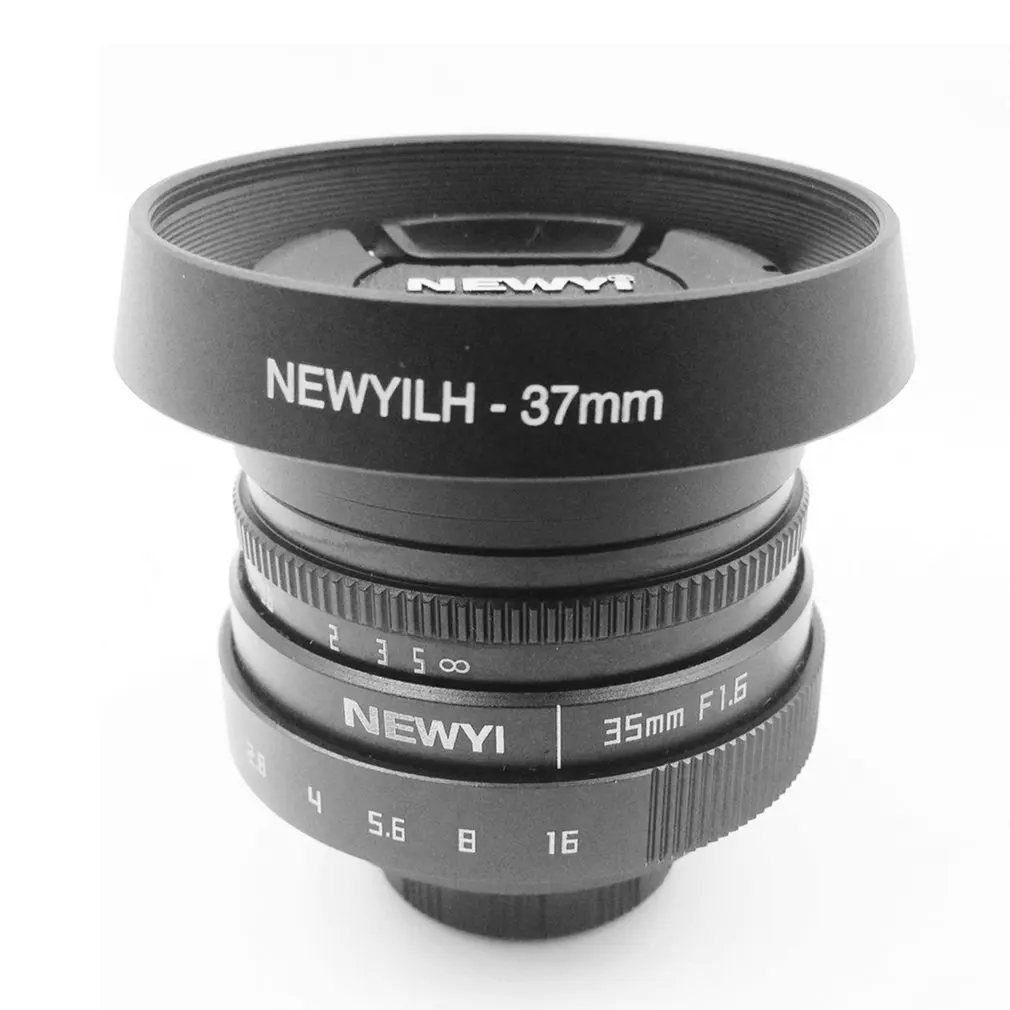 Алюминиевый сплав 35 мм f/1,6 CCTV Мини объектив для Nikon1 V1/J1/V2/J2/J3/V3/S1/S2/AW1/JMount адаптер капота камеры