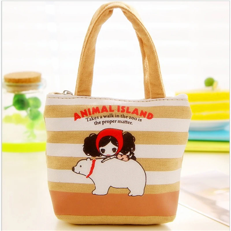 2020 Cute Girls Coin Purse Cartoon Mini Handbag For Children Canvas Bag Headset Bags Women Small Kawaii Wallet Zipper Pocket Bag