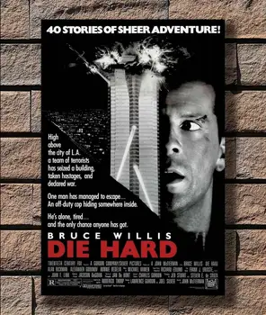 

DIE HARD Movie RARE Silk Fabric Wall Poster Art Decor Sticker Bright
