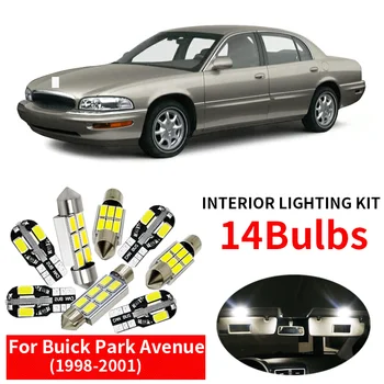 

14x Canbus Error Free LED Interior Light Kit Package for 1998-2001 Buick Park Avenue Car Accessories Map Dome Trunk License