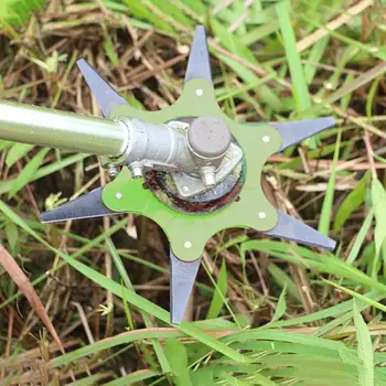 

Manganese Steel Lawn Mower Blade Six Leaf Garden Brush Cutter Grass Trimmer Head High Hardness 65Mn Blade for Agricultural Use