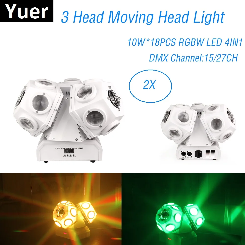 18X10W RGBW 4IN1 LED Beam Light DMX 512 Control Dj Professional Moving Head Music For Lighting Party Disco Laser Lights | Лампы и