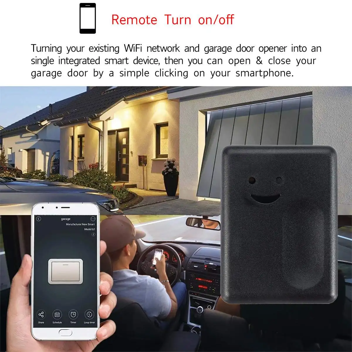 Tuya Smart life WiFi переключатель для автомобиля гаражная дверь управление Лер открывалка приложение дистанционное управление таймер Голосовое управление работа Alexa Google Home