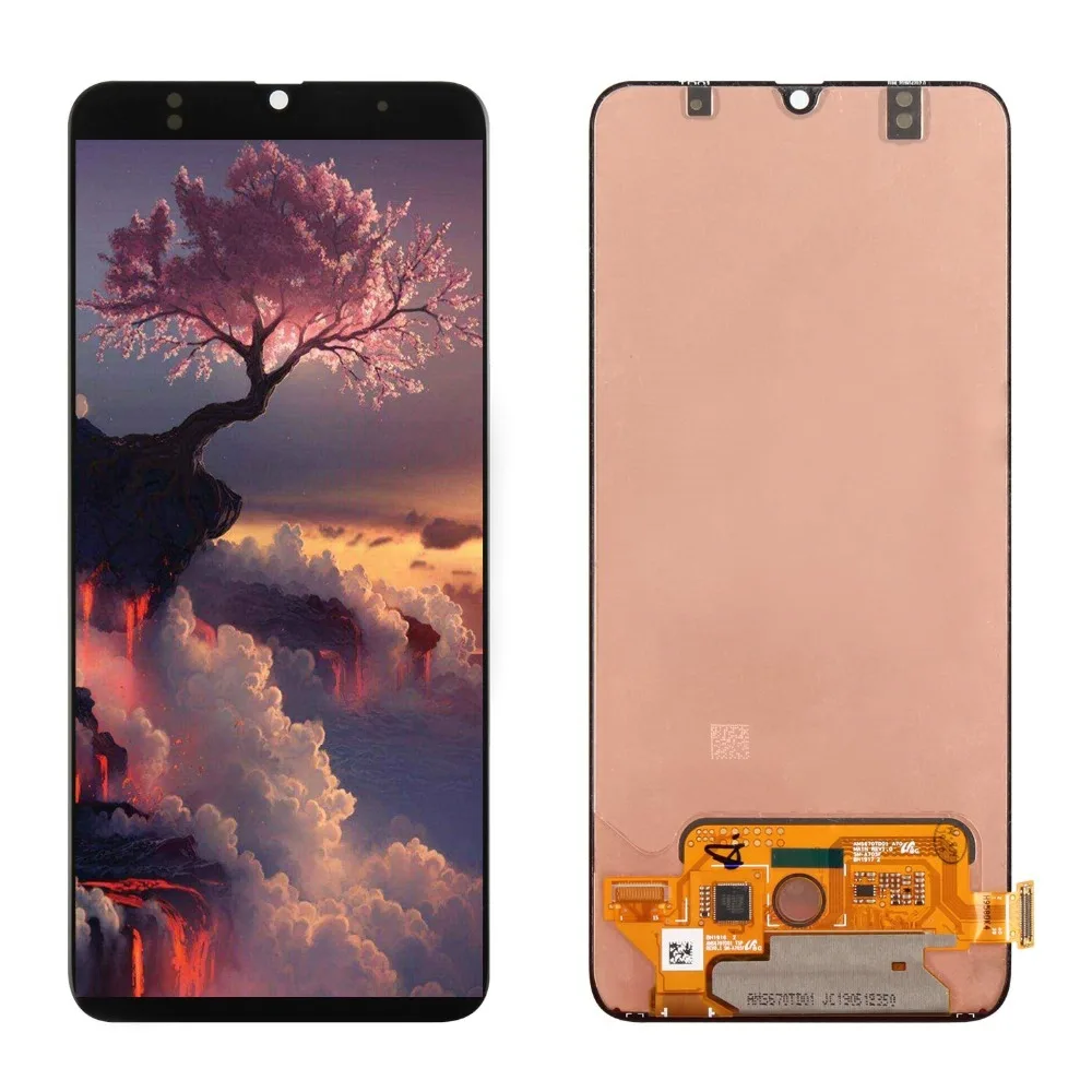 С рамкой 6,7 дюйма Super Amoled для samsung Galaxy A70 lcd A705 A705DS A705F SM-A705F дисплей кодирующий преобразователь сенсорного экрана в сборе